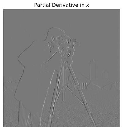 Partial Derivative in x